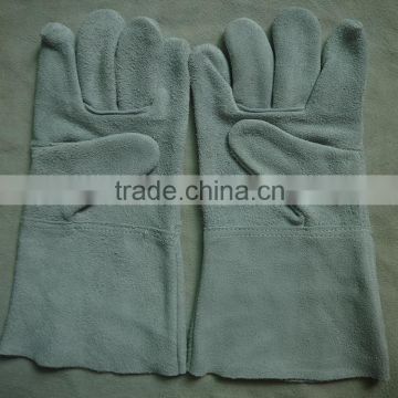 high quality cow split leather gloves for welders