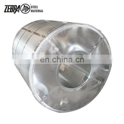 Oiled hot rolled galvanized steel strip coil GI with 500mm width and 0.35mm thickness