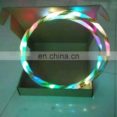 Kids Electric Led Glow Light Up Plastic Adult Fitness hoops Hula Hoola Hu La Hoop Hulahoop Hula-hoop For Kids