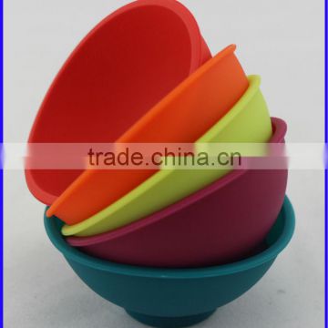 Colorful New and Innovative Food Grade Silicone Bowl