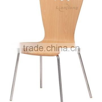 firproof wooden chair fast food resturant chair