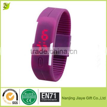 Waterproof Touch Screen Silicone Led Slap Watch