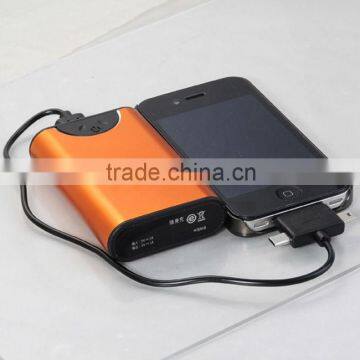 High capacity external battery charger with big LED Light for smartphone, MP005