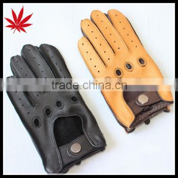 Men's driving gloves with luxury deerskin,stylish and professional style