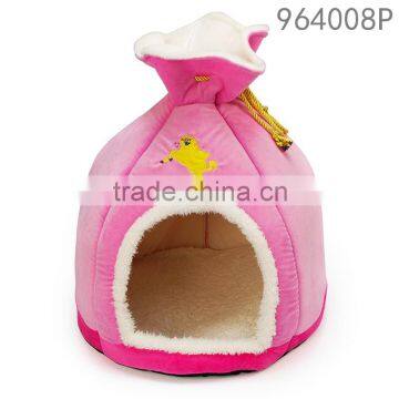 Hot selling good quality and washable money bag pet bed tent for dog of Rosey Form