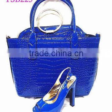 Blue TSB225 boots high heels platform matching green shoes and bags ladies relax shoes