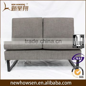 High quality modern fabric metal frame sofa
