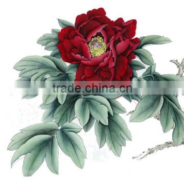 Best selling painting 2016 moedern decorative peony painting