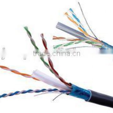 4*2* 0.57BC & CCA FTP CAT6 cable pass test 305M single shield