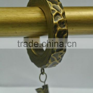 Custom Drapery Curtain Rod Rings With Clips For 1", 1-1/4" and 1-1/2" Curtain Rods