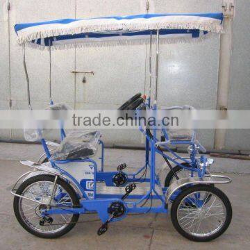 Blue 4 Wheels Bike