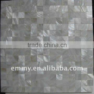 Pure white freshwater shell mosaic tile mother of pearl mosaic tile