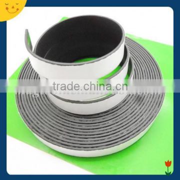 Flexible adhesive magnetic tape