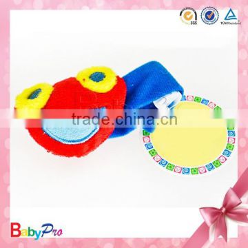 Customized Colorful Car Toy Baby Bed Bell Wrist Rattle Baby Crochet Rattle