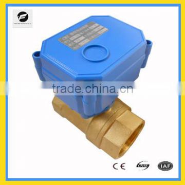 Mini low power 5v CWX-15 electrical ball valve motorized valve 1/2'' NPT Brass standard or no stardand water treatment