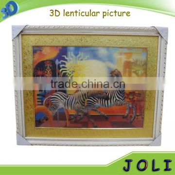 2016 new product horse 3D lenticular wall picture for living room