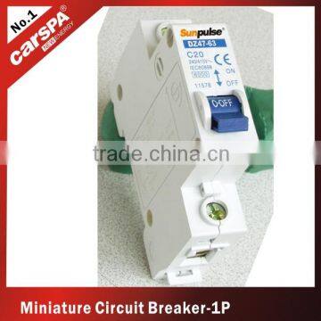 DZ47-63 miniature mcb circuit breaker 1P/10A/230VAC