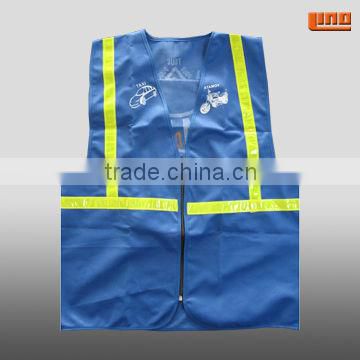 Blue Netted safety vest with en471 standard