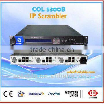 DVB system ip scrambler, digital tv scrambler support 16/32/64/128/256QAM COL5300B