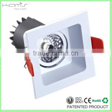 Recessed CE&RoHS Approved Dimmable COB LED Downlight / Square Aluminum Recessed LED Downlight                        
                                                Quality Choice
