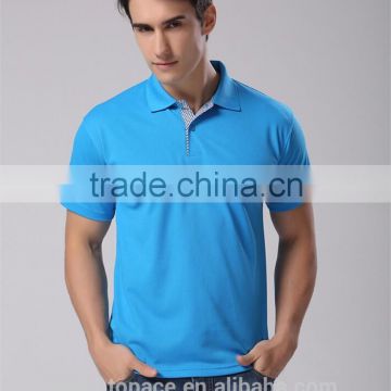2016 Summer New Solid Polo shirt Lapel Short Sleeve Blank Fashion Casual Plain T shirts China Wholesale