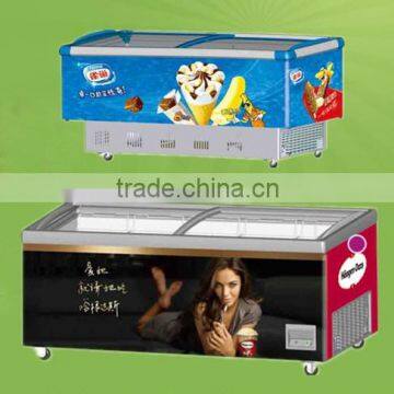 commercial ice cream freezer Island showcase freezer