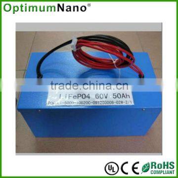 60V50Ah li-ion battery pack, used for Electric Two wheeler