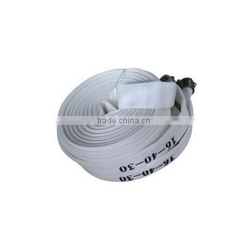 abrasion resistant fire fighting hose with coupling