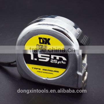 high quality UV chromed ABS case measure tape