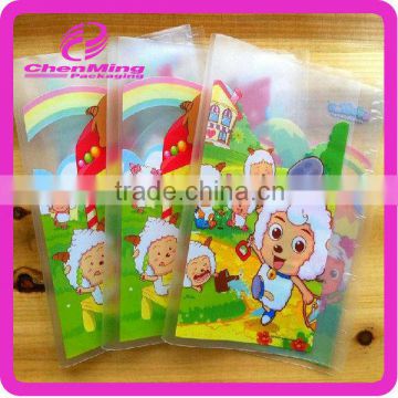 China yiwu printed color plastic opp plastic pp book cover