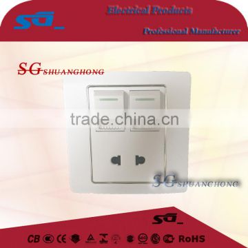 2016 new design electrical wall switches Asian standard
