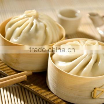 Soup dumplings packed with bamboo tube