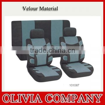 Soft velour car seat cover in seat covers