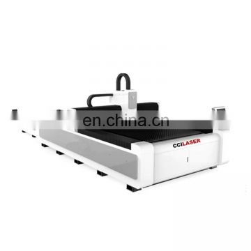 Big power metal sheet cnc laser cutter , fiber laser 1 kw cutting machine for stainless carbon tube metal plate