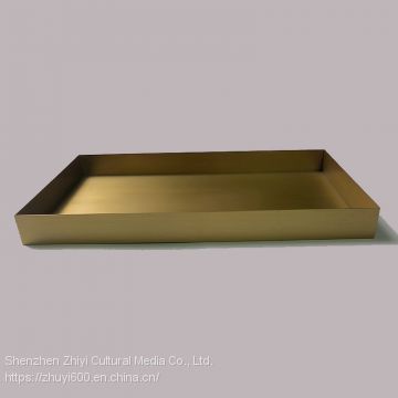 Brass tea tray, customized brass tray for tea cake