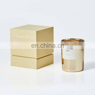 high quality gold valentine candle gift boxes packaging square luxury eco friendly package box for candle