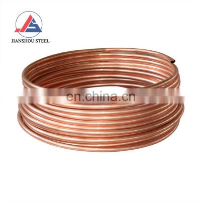 cheap price 99.99% pure astm round copper coil tube c10100 c10200 c11000 copper pipe