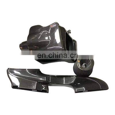 Hot Selling Full-dry Carbon Fiber Process High Strength Hood Trim Air Inlet Cold Air Engine Intake Kit For Mercedes BENZ A200
