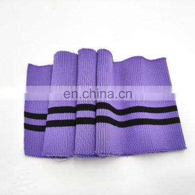 Manufacturer supplier polyester 1x1 2*2 ribbed elastic knitted rib polo supplier sewing ribbing