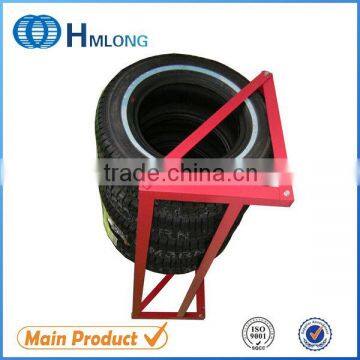 Mild steel good quality commercial tire rack display on wall