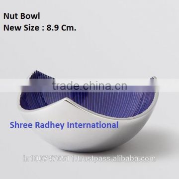 Metal Aluminum Nut Bowl