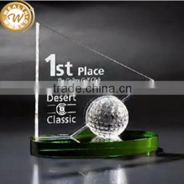 Special unique sport 3d crystal award