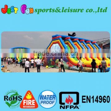 5 lanes amazing mega inflatable games, adult obstacle course game