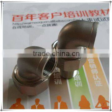 ASTM A351 casting stainless steel screwed union elbow