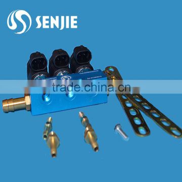 3 cyl lpg/cng injector rail/gas injector/fuel rails