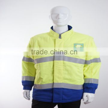 high visibility reflective fire resistant jacket with EN ISO11612