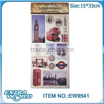 London retro traveling style pretty sticker paper