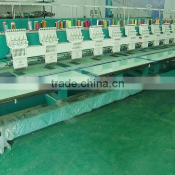 12 heads flat embroidery machines speed 850rpm embroidery size 400*800mm