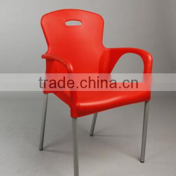 factory wholesale armrest K/D stacking plastic beer leisure chairs 1314B