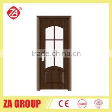 New design high quality competitive price pvc wooden glass door